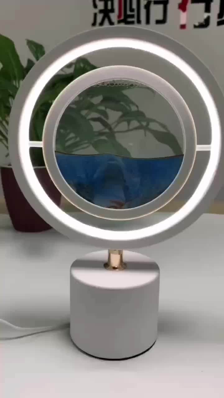 Table Lamps 3d Art Quicksand Painting Table Decoration Living Room