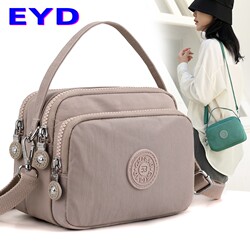 Canvas Bag for Women Crossbody 2026 New Fashion Casual Mini Small Bag Portable Lightweight Multi-Layer Oxford Cloth Bag Trendy