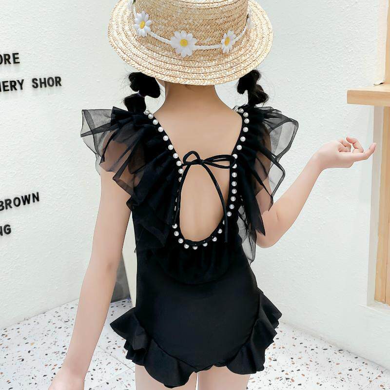 Children's swimsuit girls cute baby one-piece mermaid princess swimsuit 2021 new children's swimming summer