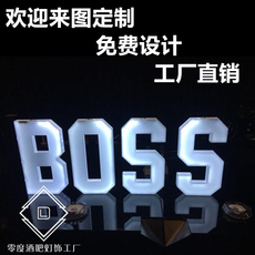 Подставка для вина 酒吧发光字母手举牌 led充电发光气氛举牌 数字vip出酒道具logo牌