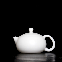 Dehua Goat Grease Jade West Schpot White Porcelain Kung Fu Tea Tea China White Teapot Ceramic Large Number Single Pot Tea Maker