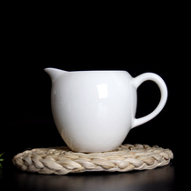 High-grade Chinese White kung fu tea set hand grip anti-hot tea Sea white porcelain gown Cup ml glass male Cup ceramic tea divider