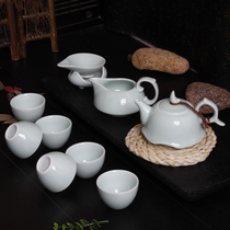 10 Head gift tea set Longquan celadon brother kiln celadon teapot ceramic whole set of kung fu tea set