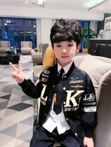 South Korea Autumn Clothes Boy Coat 2022 New Ocean Gas Tide Card Jacket Spring Autumn CUHK Kids Kids Baseball Clothes Kids Clothes