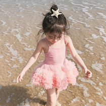 South Korea 2022 new children swimsuit 1-year-old baby girl princess dress swimsuit little girl spa swimsuit