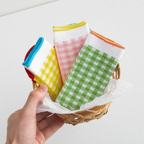 Spring and autumn childrens socks baby rainbow plaid stripes pile socks boys and girls in socks cute socks