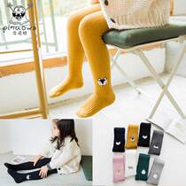 Mens and womens childrens pantyhose Childrens tights spring and autumn thin cotton baby baby leggings 1-3-5-7-9-12 years old