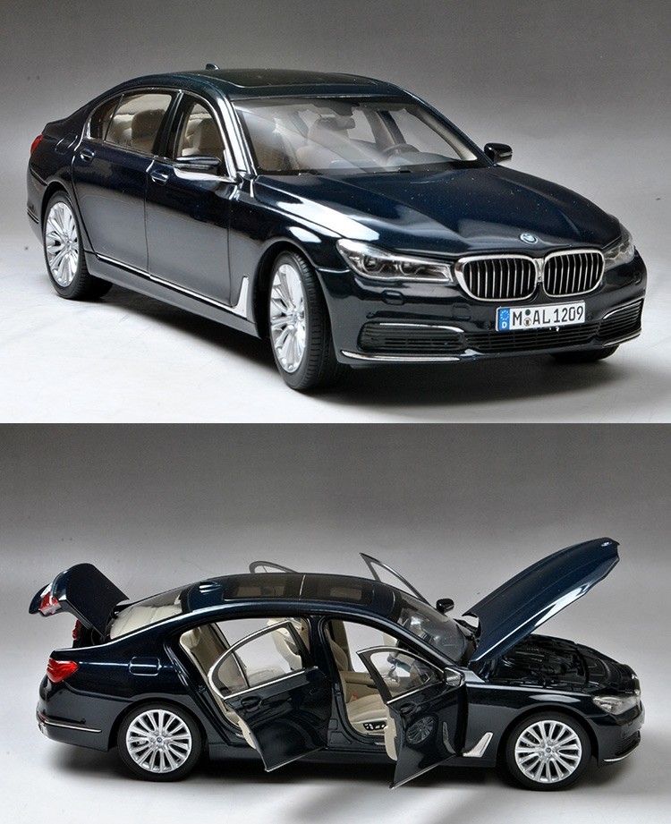 1/18 BMW All New 7 Series 750 Li 2017 Diecast Car Model Gifts Dark