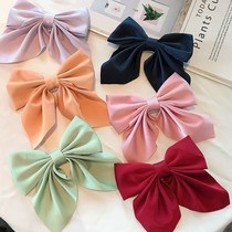 Korean back hair hair headdress Japanese wind bow duckbill clip hairpin hairpin hair card female net red ins wind jewelry