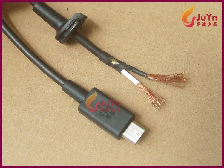 BlackBerry original 18AWG large current fast micro usb charging line single head DIY wire charger output line