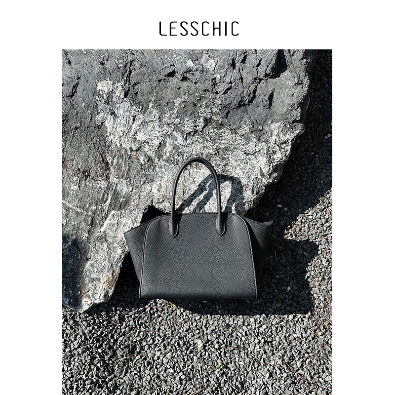 Lesschic【Tr-Marlo12 Shopping Bag】Original Imported Cowhide Leather with Lychee Pattern Lining Handbag Lesschic【Tr-Marlo12 Shopping Bag】Original Imported Cowhide Leather with Lychee Pattern Lining Handbag