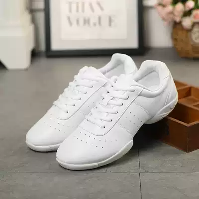 Ruiyou competitive shoes aerobics special shoes Children's cheerleading shoes competition training dance yoga shoes White