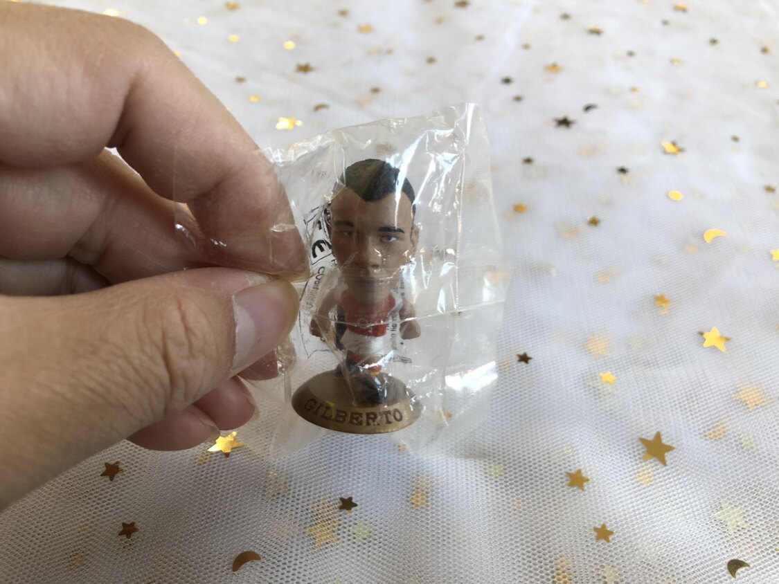 Corinthian MicroStars Arsenal Gilberto Doll Gold 3961 (Original Bag)