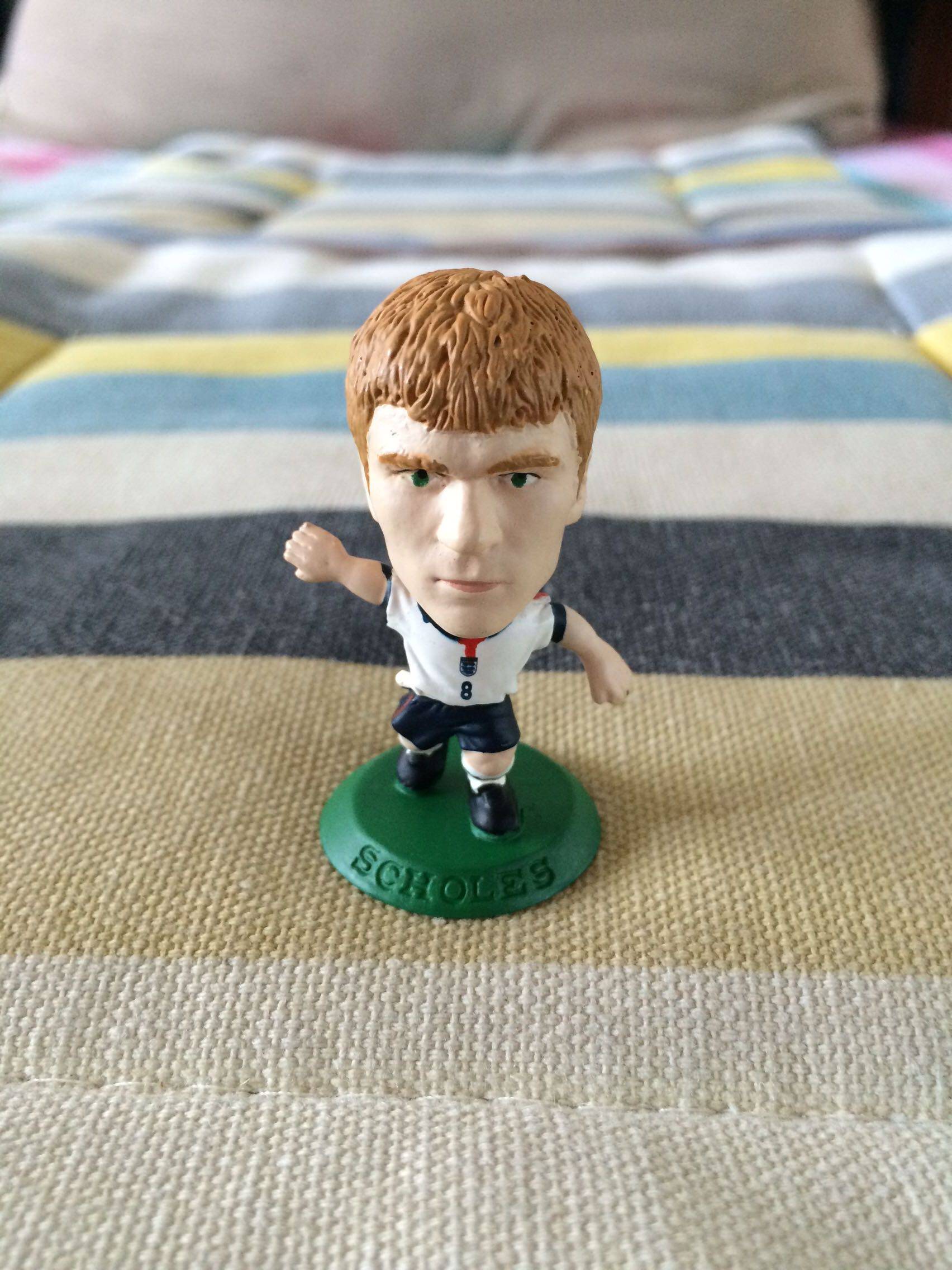 Corinthian Microstars England Scholes Football Figure MC2284 Green Base