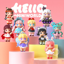 Mini world universe girl group blind box set of Tide play cute doll girl heart game hand-held ornaments