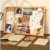 ins Wind cork board message board photo wall background board student dormitory hanging creative decoration note board