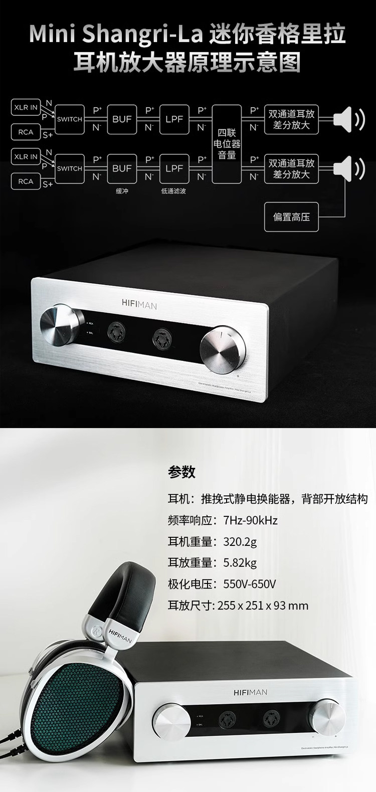 HIFIMAN Mini Shangri-La 迷你香格里拉静电耳机耳放系统
