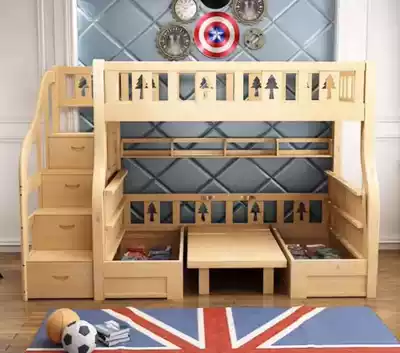 Custom adult children bed under the desk two bunk bed Wood Custom 1 8 meters bunk beds 1 9 m