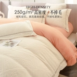 Элитный детский зимний коралловый комплект, флисовая простыня, фланелевый пододеяльник, 4 предмета, увеличенная толщина