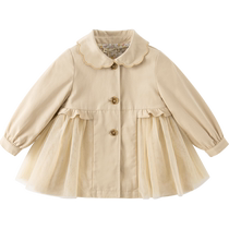 (Same style in the mall) David Bella girls windbreaker jacket spring clothing childrens style outerwear childrens clothing baby tops