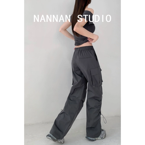 Быстросохнущие осенние штаны, свободный прямой крой