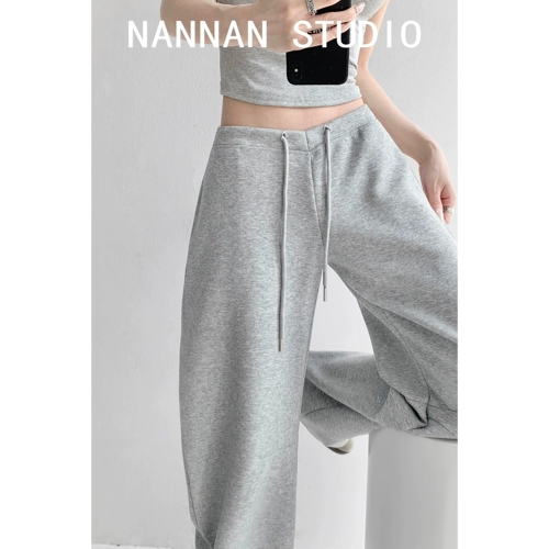 Летние штаны, на шнурках, по фигуре, свободный крой