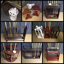 Billiard Supplies Billiard Cue Shelf Accessories Porous Billiard Cue Display Stand Wooden Billiard Cue Rack Vertical Floor