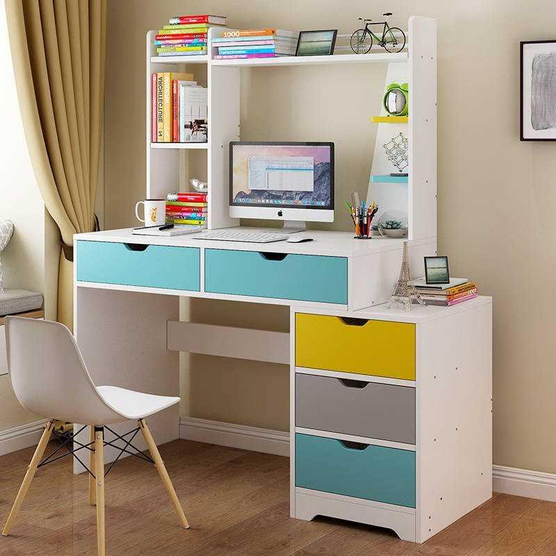 Computer Desk Desktop Desk Bookshelf Idle Fish Second-hand Market Old Goods Home Furniture Student Dormitory Home Desk desk