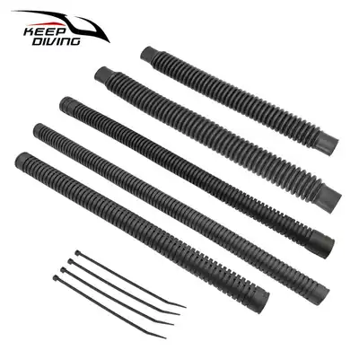 Diving back-flying side-hanging jacket BCD elbow large intestine tube round tube airway inflatable rubber tube Back-flying exhaust valve