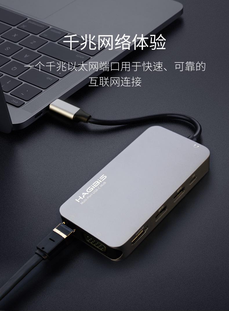 Type-c to HDMI vga chuyển đổi USB Apple MacBook máy tính Mac Pro adapter docking station Thunderbolt 3 Huawei P20 adapter phụ kiện máy tính xách tay macpro mở rộng dock