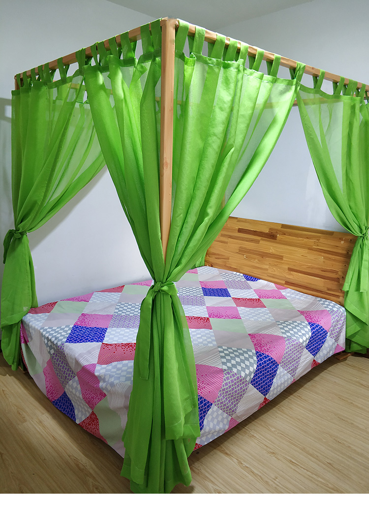 Tuỳ chỉnh bốn cột giường tán lớp vỏ Đông Nam gió Trung Quốc sạn theme American Inn rèm giường lưới tấm màn che manti - Bed Skirts & Valances rèm gỗ phòng ngủ
