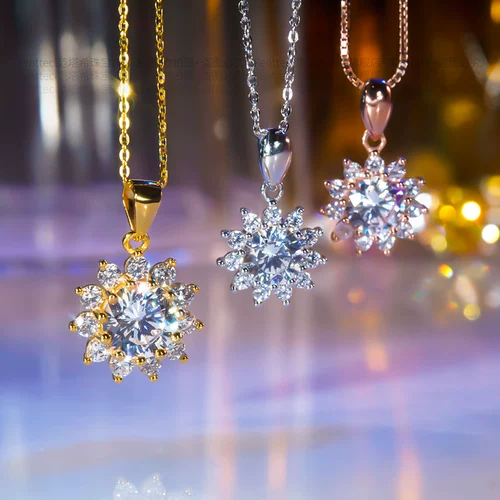 Ожерелье на солнечной энергии, цепочка до ключиц, дизайнерская подвеска, серебро 925 пробы, золото 750 пробы, подарок на день рождения, тренд сезона