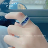 Брендовое обручальное кольцо для принцессы, серебро 925 пробы, инкрустировано бриллиантами, золото 18 карат, европейский стиль, популярно в интернете, на указательный палец