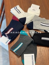 (More than five pairs) Korean spot mens socks combed cotton mid-calf cotton socks regular thickness sports socks