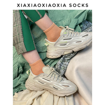 (More than five pairs) Korean imported womens socks autumn cotton socks fluorescent color retro color multi-select low-cut womens socks