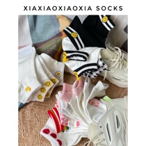 (More than five pairs) Korea Dongdaemun spot womens socks cotton low-top socks smiley animal cartoon Japanese style