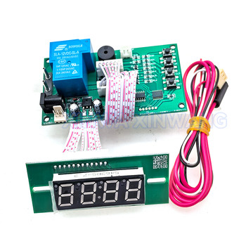 4-digit coin operated time control board timer game arcade racing washing machine equipment power-on timing card