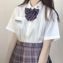 Thorn Sakura pool high original JK uniform genuine Japanese organ pleated embroidery womens short-sleeved white shirt summer