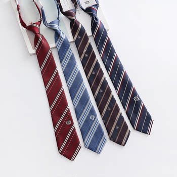 Japanese college style men's and women's knot-free and versatile ties