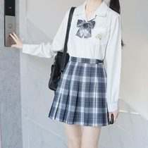 (Thorn original) thorn Ying Sakura JK uniform genuine embroidery open long sleeve black and white shirt Spring and Autumn new female