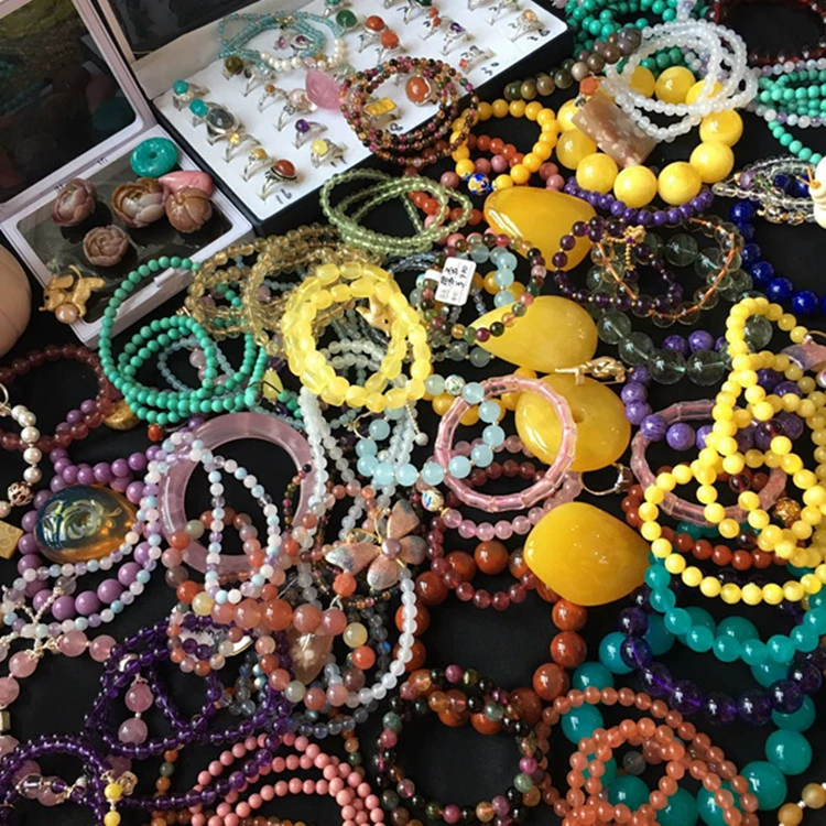 Buyuange Crystal Crystal Crystal Beeswax Tourmaline Hair Crystal Crystal Crystal Garnet Aquamarine Bracelet
