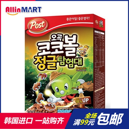 South Korea Imported Food Snacks Post Five Valley Cocoa Bean Forest Adventure Nutritious Breakfast Cereal 300g full