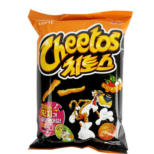 South Korea imports zero food puffed food Lotte cheetos Cheetos Sweet Spicy 88g full