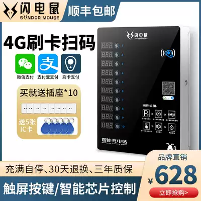Lightning mouse 10-way outdoor credit card scanning code electric vehicle charging station Smart electric vehicle charging pile unit property