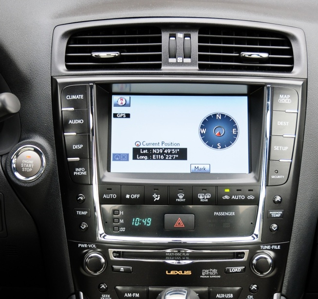 7.3 -inch Lexas Lingzhi IS350 IS250 IS300 car mid -control navigation LCD display touch screen