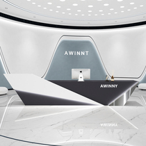 Company Reception Beauty House Reception Desk Creative Alien High End Clothing Store Cashier Desk Bar Debriefing Modern Baking Varnish