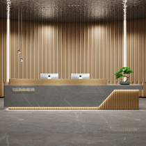 Simple and modern Chinese-style reception desk cashier desk beauty salon company hotel reception desk training institution bar counter