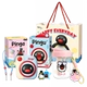 [Стиль ракушки] Летняя соломенная чашка Pingu + веер Pingu Polaroid + подарочный пакет [Летний рекламный пакет 2]