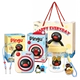 [Кокосовый стиль] Летняя соломенная чашка Pingu + веер Pingu Polaroid + подарочный пакет [Летний рекламный пакет 3]