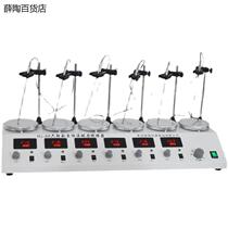  HJ-6A digital display six-link thermostatic magnetic heating agitators six asynchronous individually throttle mixer